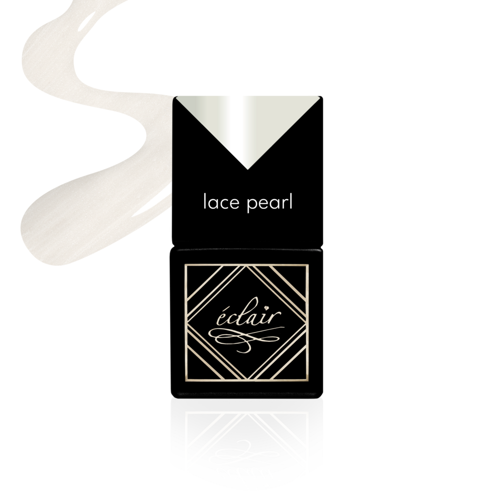 biały kremowy lakier hybrydowy Lace Pearl Eclair Nail